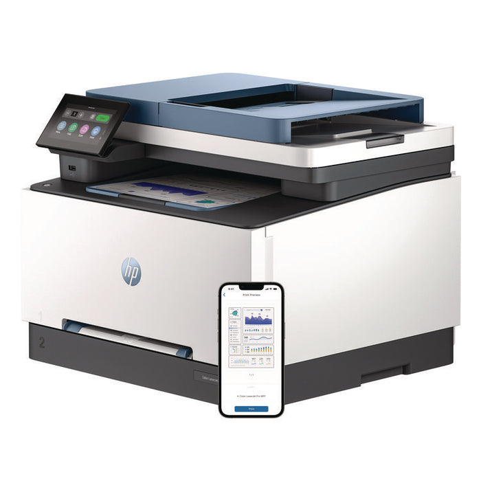 Color LaserJet Pro MFP3301sdw Wireless Printer, Copy/Print/Scan