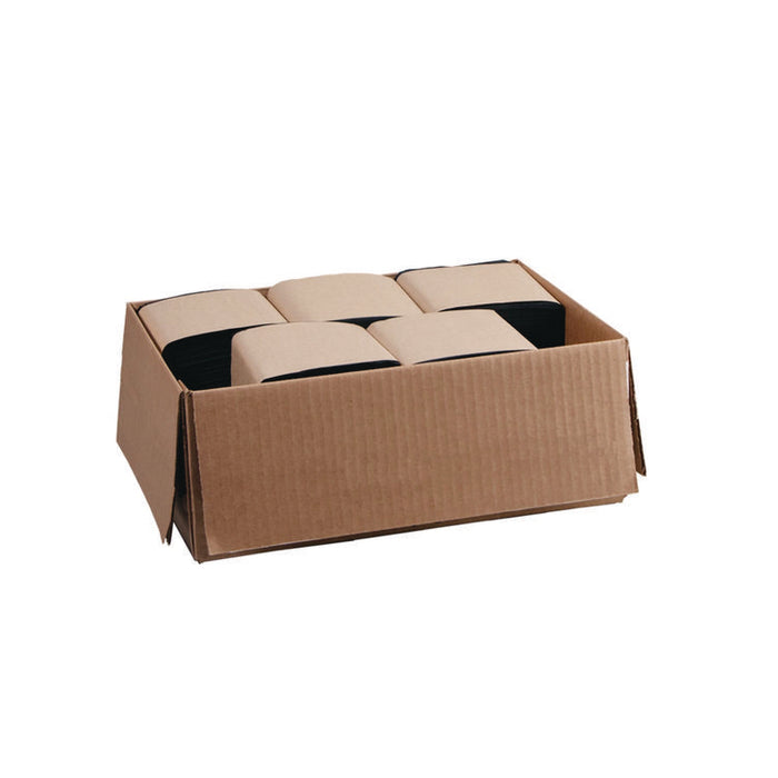 Beverage Napkins, 2-Ply, 9 x 9, Black, 1,000/Carton