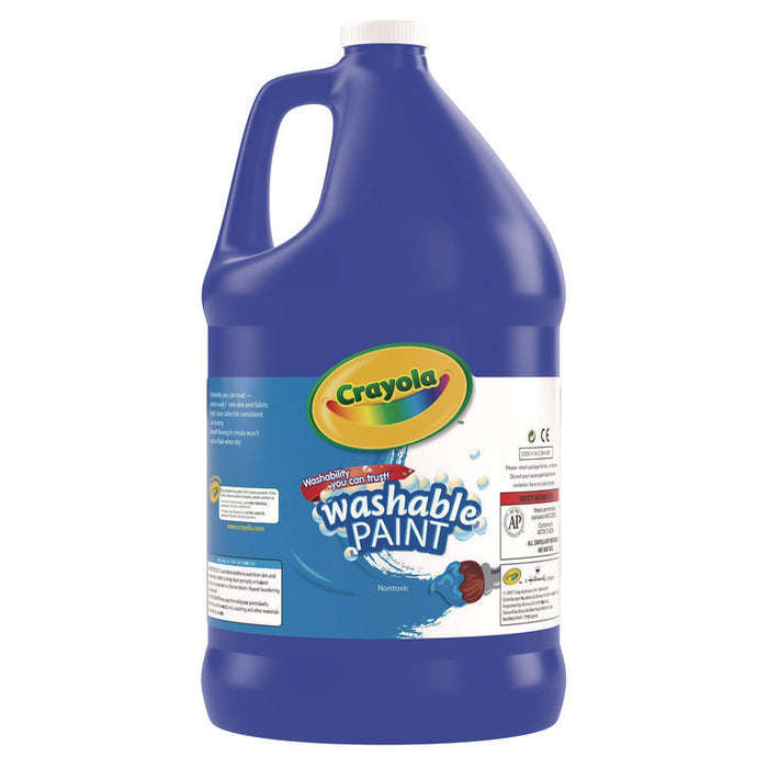 Washable Paint, Blue, 1 gal Bottle