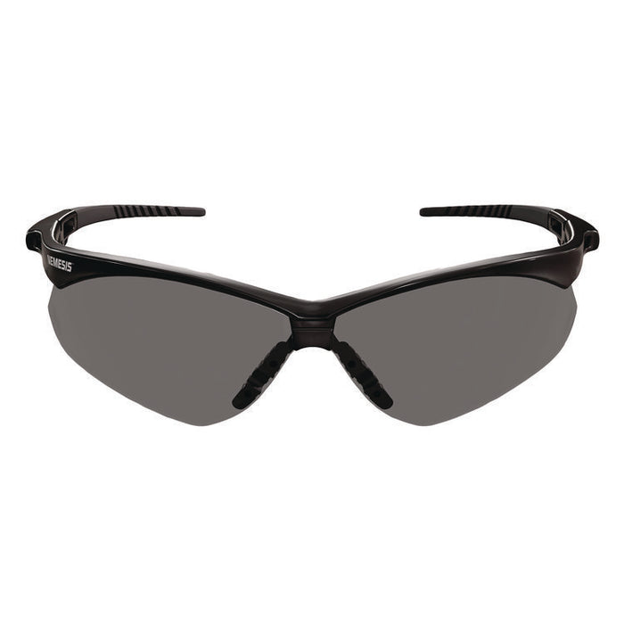 V30 Nemesis VL Safety Glasses, Black Half Frame, Smoke Dual Lens, 12/Carton