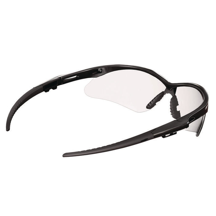 V30 Nemesis VL Safety Glasses, Black Half Frame, Clear Dual Lens, 12/Carton