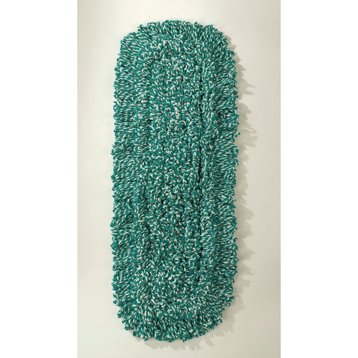 Microfiber Loop Dust Mop, 24" x 5", Green, 12/Carton