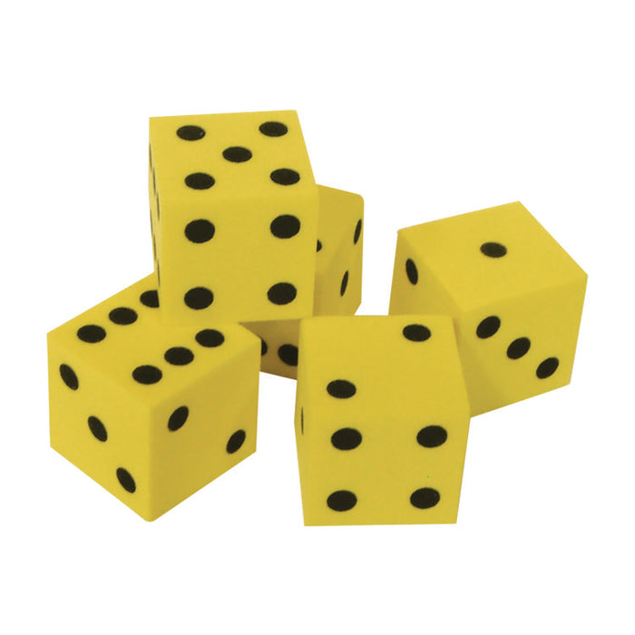 Traditional Foam Dice, Ages 5 to 9, 20 Dice