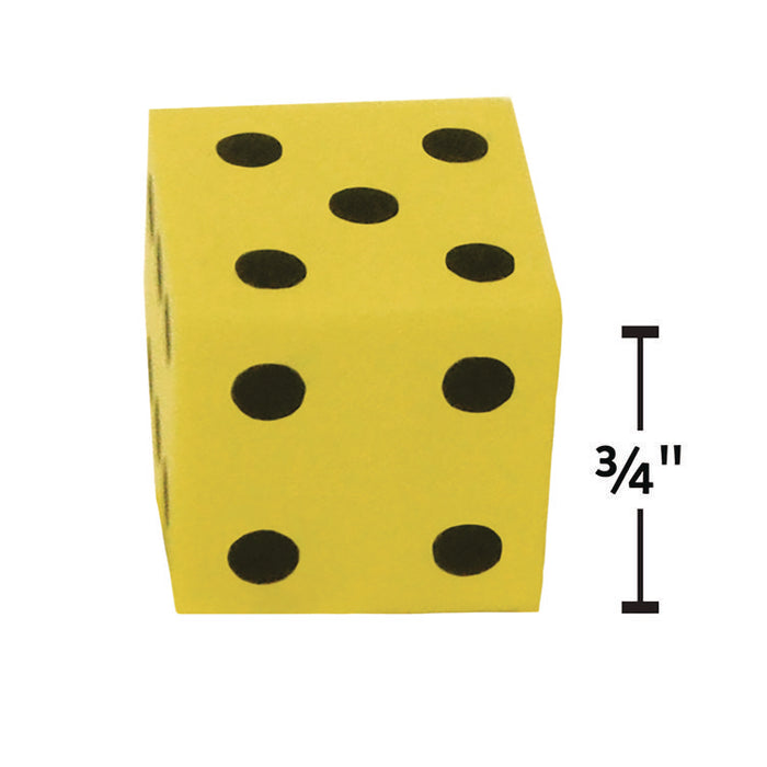 Traditional Foam Dice, Ages 5 to 9, 20 Dice