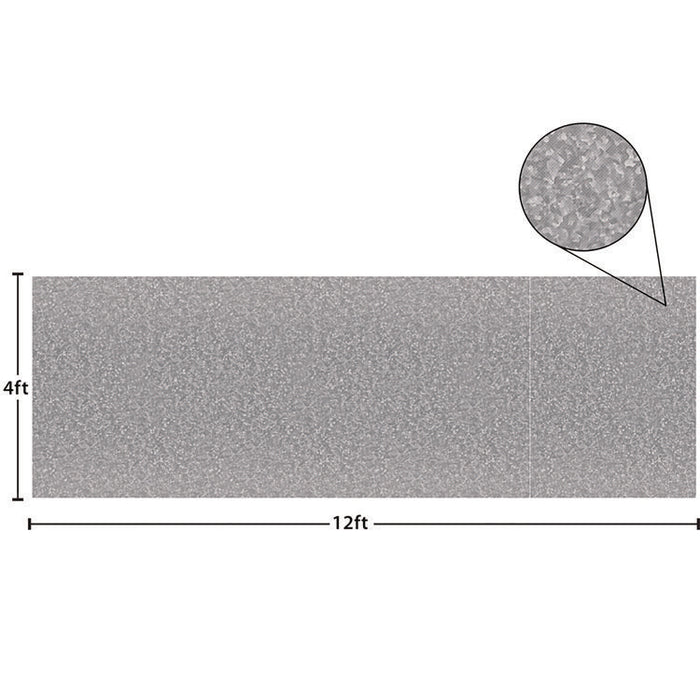 Better Than Paper Bulletin Board Roll, 4 ft x 12 ft, Galvanized Metal