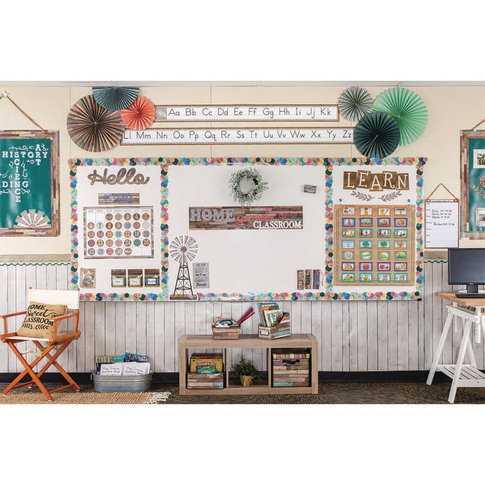 Better Than Paper Bulletin Board Roll, 4 ft x 12 ft, White Wood