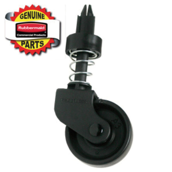 Step Stool Caster, 1.5" Wheel, Black