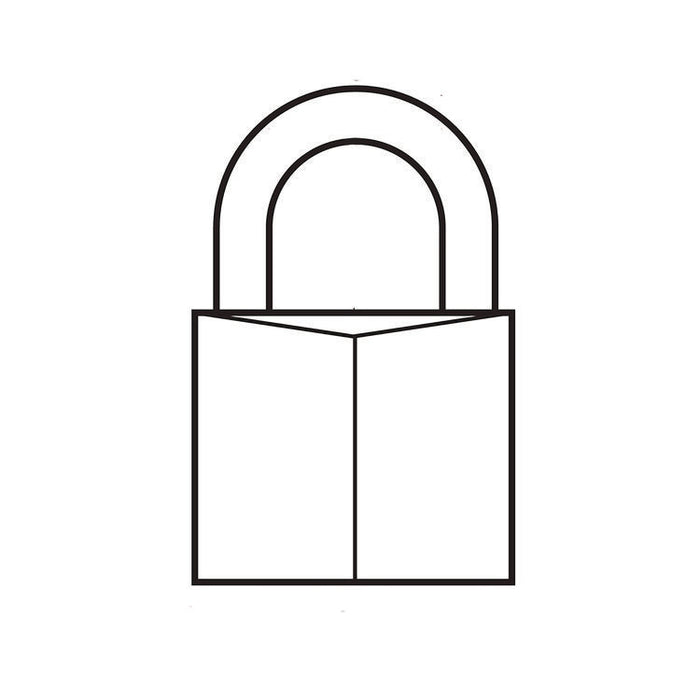 Three-Pin Brass Tumbler Locks, 0.75" Wide, 2 Locks and 2 Keys, 2/Pack