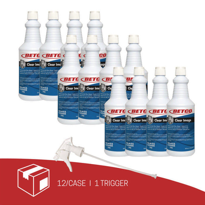 Clear Image Glass and Surface Cleaner, 32 oz Bottle, 12/Carton