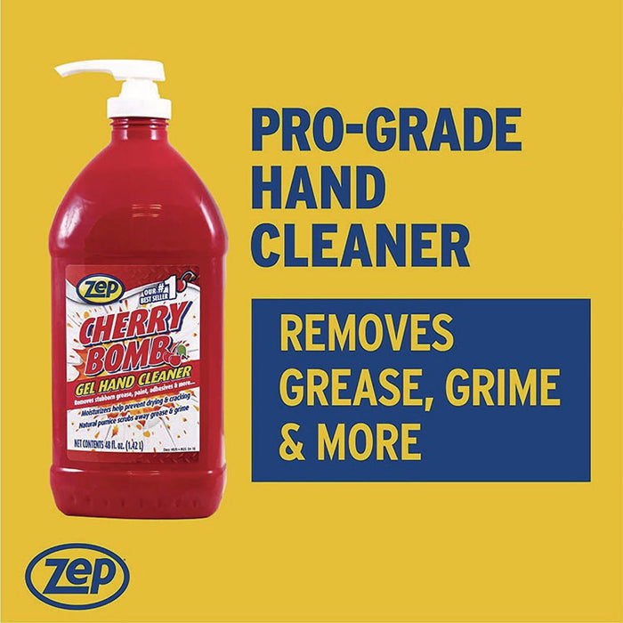 Cherry Bomb Gel Hand Cleaner, Cherry Scent, 48 oz