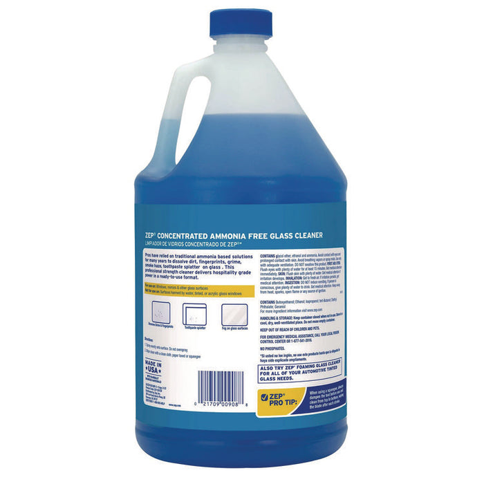 Streak-Free Glass Cleaner, 1 gal Bottle, 4/Carton