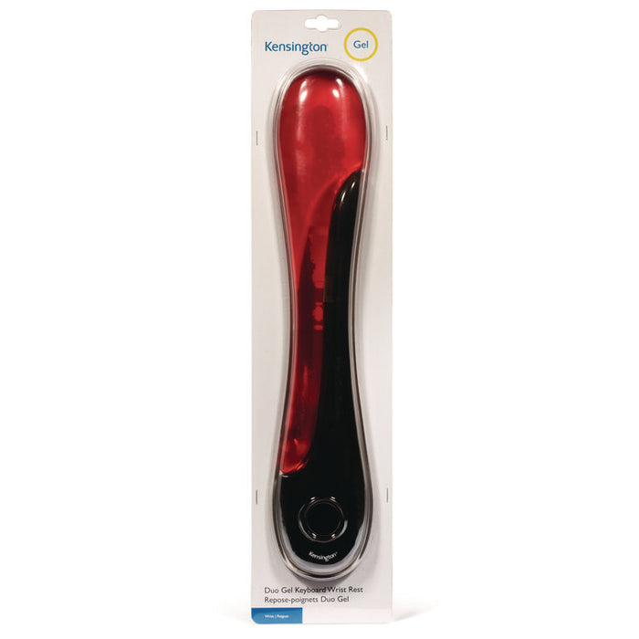 Duo Gel Wave Keyboard Wrist Rest, 22.62 x 5.12, Red