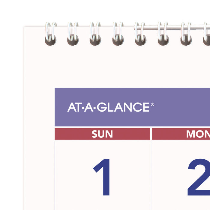 Deluxe Three-Month Reference Wall Calendar, Vertical Orientation, 12 x 27, White Sheets, 14-Month: Dec 2025 to Jan 2027