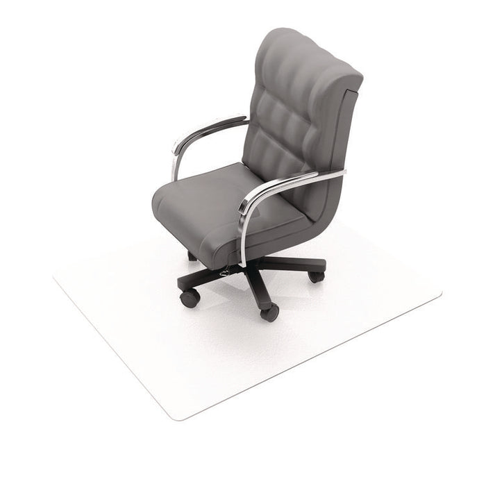 Cleartex Unomat Anti-Slip Polycarbonate Chair Mat for Flat Pile Carpeted and Hard Floors, Rectangular, 35" x 47", Clear