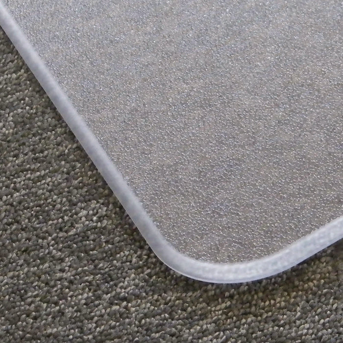 Cleartex MegaMat Heavy-Duty Polycarbonate Mats for Flat to Plush Pile Carpeted and Hard Floors, Rectangular, 46" x 53", Clear