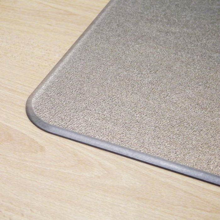 Cleartex MegaMat Heavy-Duty Polycarbonate Mats for Flat to Plush Pile Carpeted and Hard Floors, Rectangular, 46" x 53", Clear