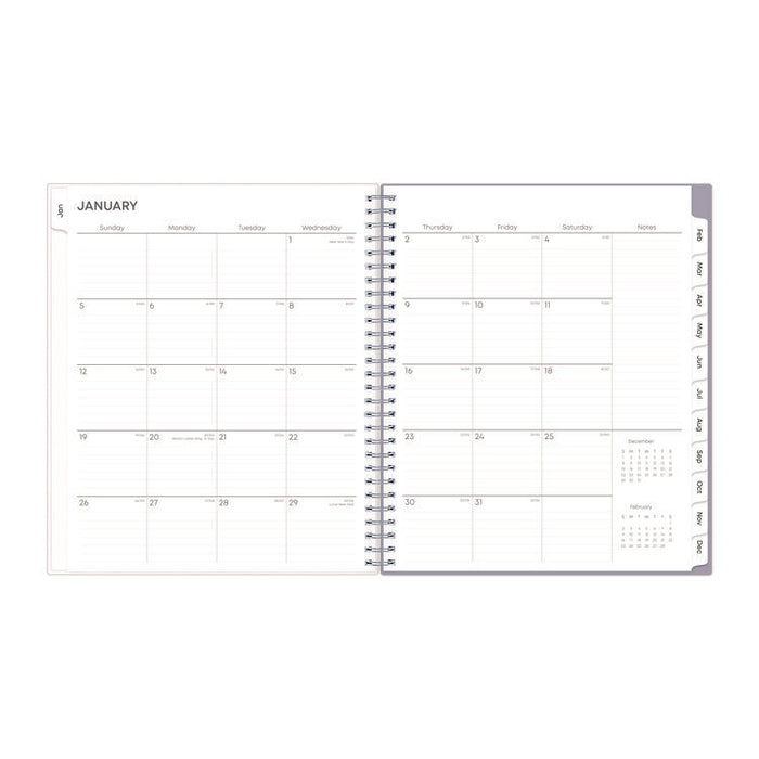 Rue Du Flore Monthly Planner, Floral Artwork, 10 x 8, Jade/Lavender Cover, 12-Month (Jan to Dec): 2026