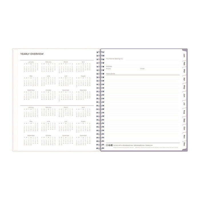 Rue Du Flore Monthly Planner, Floral Artwork, 10 x 8, Jade/Lavender Cover, 12-Month (Jan to Dec): 2026