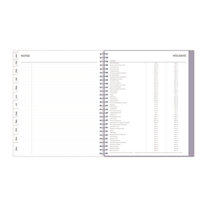 Rue Du Flore Monthly Planner, Floral Artwork, 10 x 8, Jade/Lavender Cover, 12-Month (Jan to Dec): 2026