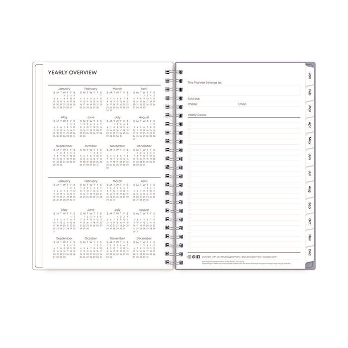 Laila Create-Your-Own Cover Weekly/Monthly Planner, Wildflower Artwork, 8 x 5, Purple/Blue/Pink, 12-Month (Jan to Dec): 2026