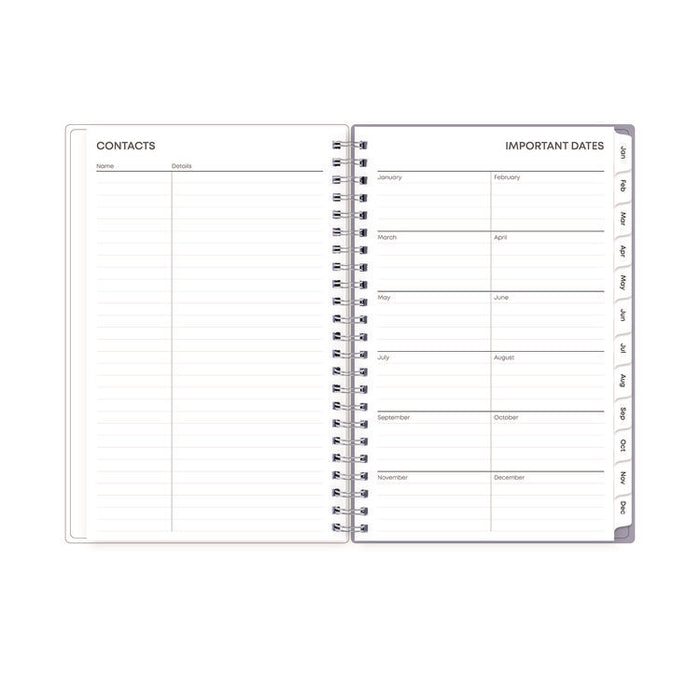 Laila Create-Your-Own Cover Weekly/Monthly Planner, Wildflower Artwork, 8 x 5, Purple/Blue/Pink, 12-Month (Jan to Dec): 2026