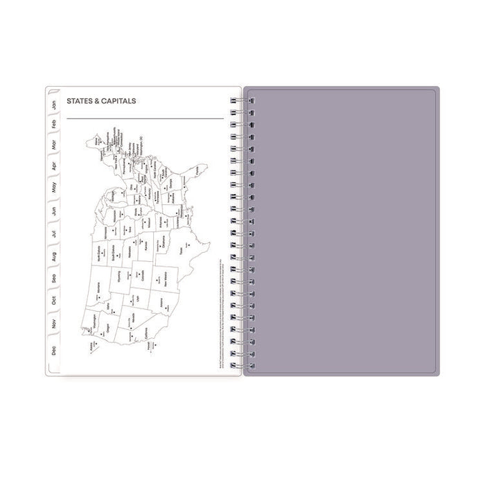 Laila Create-Your-Own Cover Weekly/Monthly Planner, Wildflower Artwork, 8 x 5, Purple/Blue/Pink, 12-Month (Jan to Dec): 2026