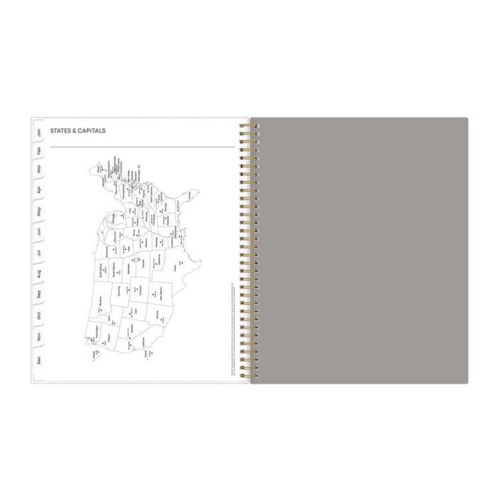 Sophie Frosted Weekly/Monthly Planner, Floral Artwork, 11 x 8.5, Multicolor Cover, 12-Month (Jan to Dec): 2026