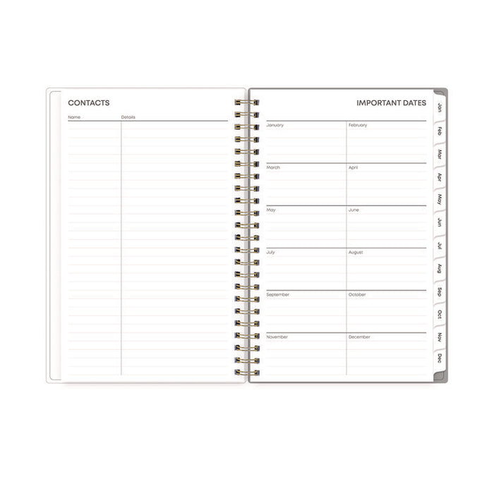 Sophie Frosted Weekly/Monthly Planner, Floral Artwork, 8 x 5, Multicolor Cover, 12-Month (Jan to Dec): 2026