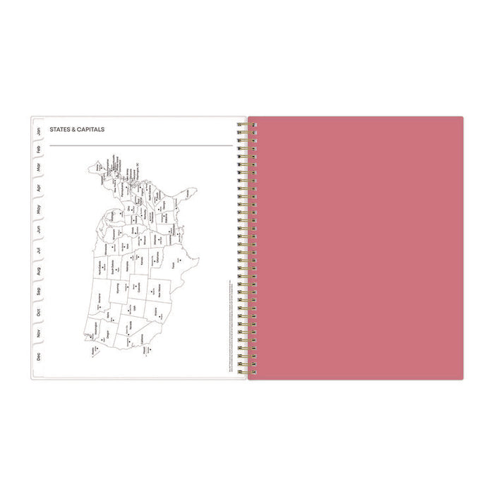 Fly By Frosted Weekly/Monthly Planner, Butterflies Artwork, 11 x 8.5, Blush/Pink Cover, 12-Month (Jan to Dec): 2026
