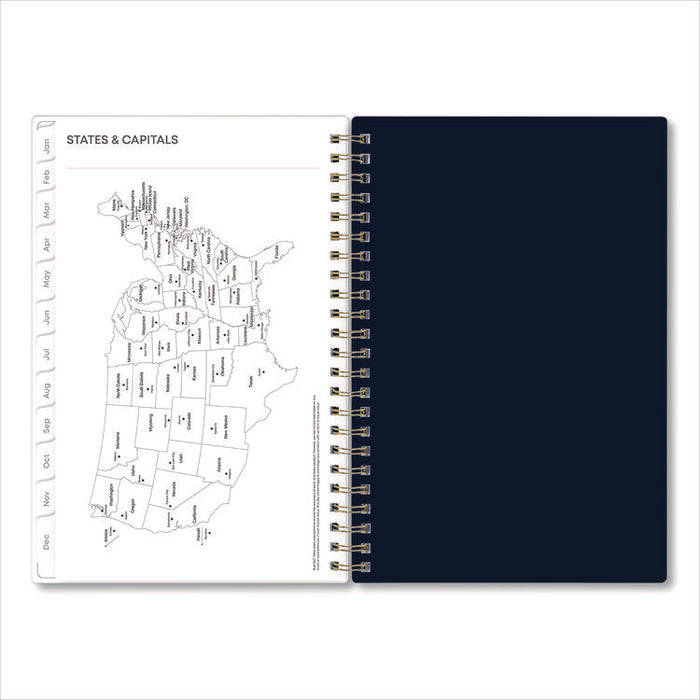 Ashlyn Weekly/Monthly Planner, Floral Artwork, 8 x 5, Navy/Multicolor Cover, 12-Month (Jan to Dec): 2026