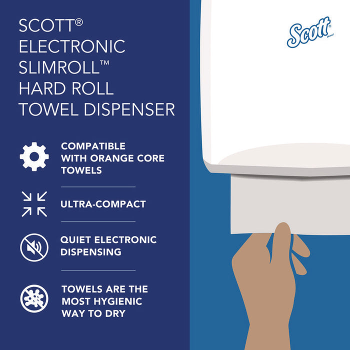 Slimroll Electronic Towel Dispenser, 12.35 x 7.25 x 11.8, Black