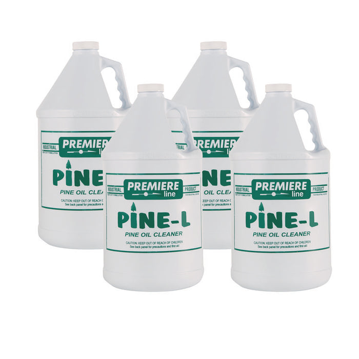 Premier Pine L Cleaner/Deodorizer, Pine Oil Scent, 1 gal Bottle, 4/Carton