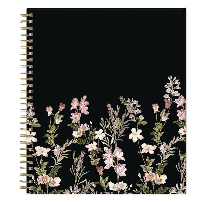Nevaeh Monthly Planner, Floral Artwork, 10 x 8, Black/Multicolor Cover, 12-Month (Jan to Dec): 2026