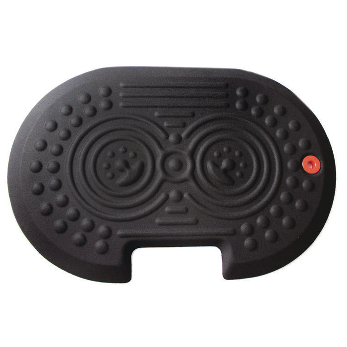 AFS-TEX 2000X Anti-Fatigue Mat, Oval, Black Anti-Slip Surface, 16" x 24"