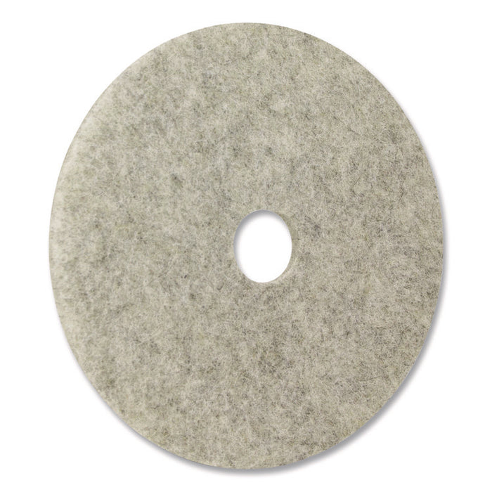 Combo Burnishing Pad, 28" Diameter, Gray, 5/Carton