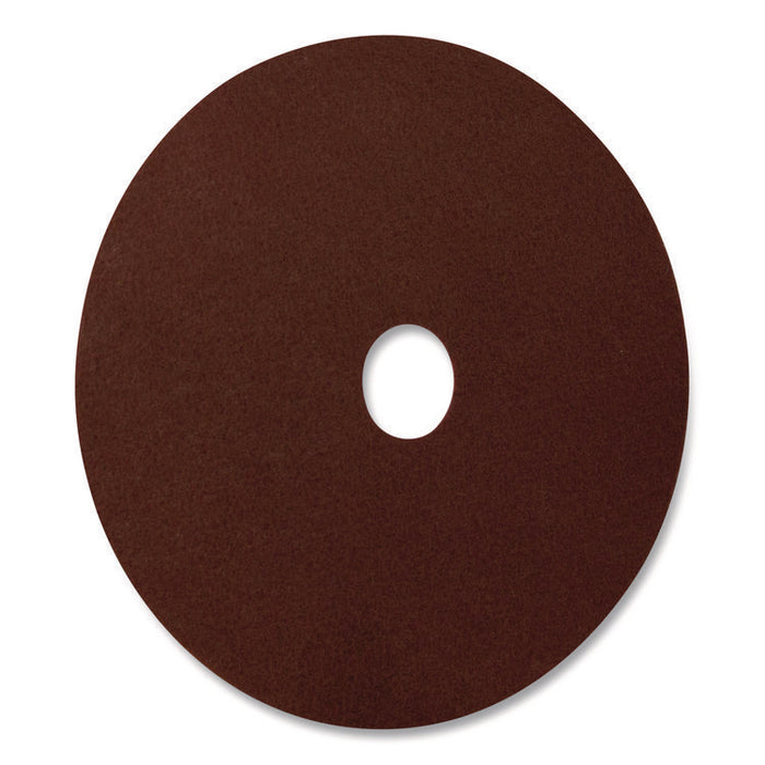 EcoPrep EPP Specialty Pad, 15" Diameter, Maroon, 10/Carton
