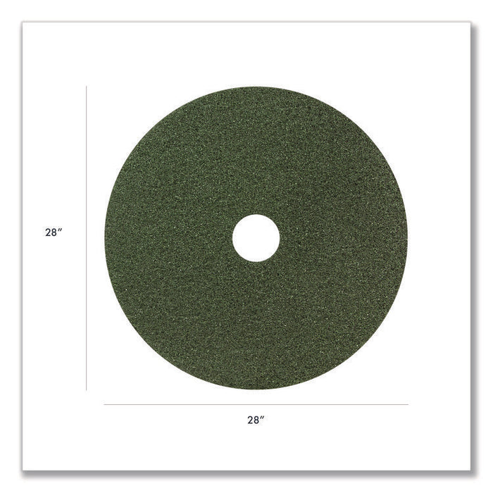 Black Diamond 3000 Grit Diamond Pad, 28" Diameter, Black and Green, 2/Carton
