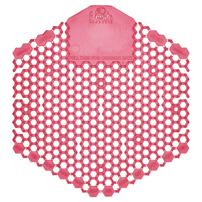 Wave 3D Urinal Deodorizer, Spiced Apple Scent, Red, 10/Box