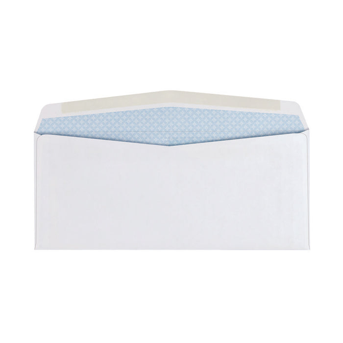 Double Window Security-Tinted Check Envelope, #10, Commercial Flap, Gummed Closure, 4.13 x 9.5, White, 500/Box
