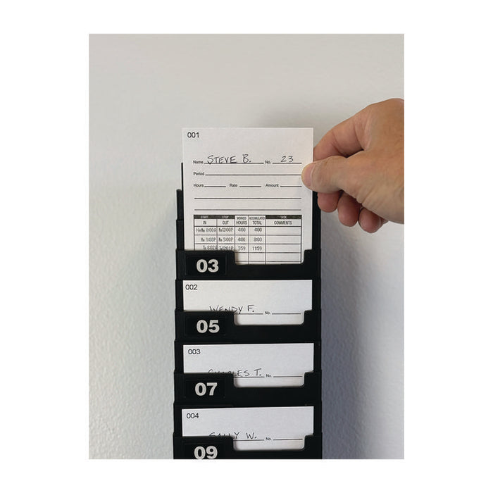 Time Clock Cards for Lathem Time 7000E, Two Sides, 3.5 x 7.25, 100/Pack