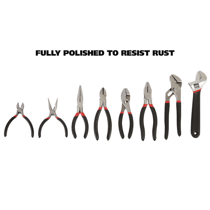8-Piece Steel Pliers and Wrench Tool Set