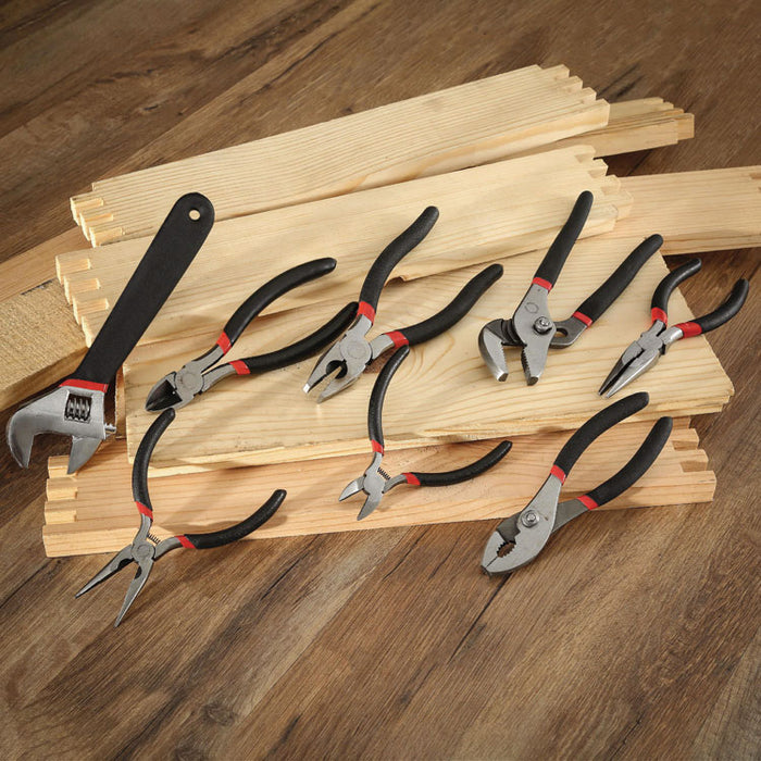 8-Piece Steel Pliers and Wrench Tool Set