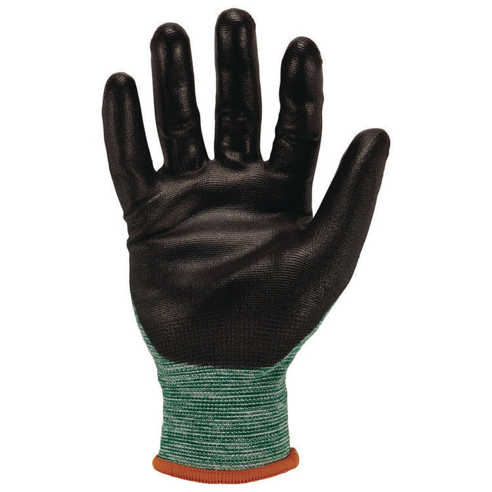 ProFlex 7002-ECO Recycled PU Coated Gloves, EN388: 3131, 7" Long, X-Small, Green, Pair
