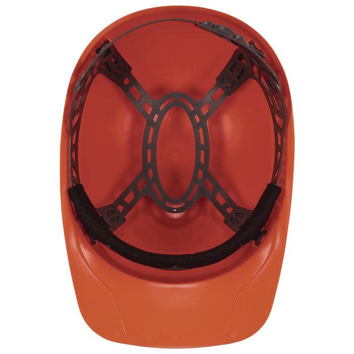 Skullerz 8951 Vented Hard Shell Bump Cap, Short Front Brim, One Size Fits Most (6.13 to 8), Orange