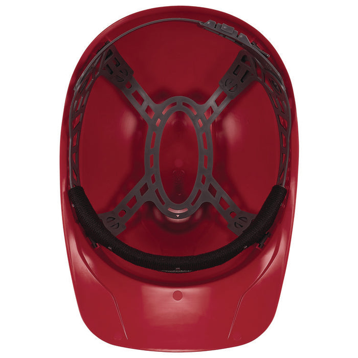 Skullerz 8951 Vented Hard Shell Bump Cap, Short Front Brim, One Size Fits Most (6.13 to 8), Red