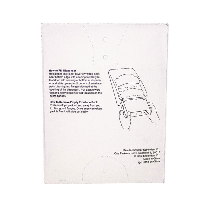 Quarter-Fold Toilet Seat Covers, 14.17 x 16.73, White, 5,000/Carton