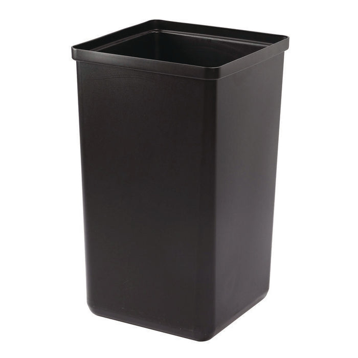 29 Gallon Trash/Recycling Cans, Steel, Green Compost Can with Square Lid, Black Trash Can with Square Lid