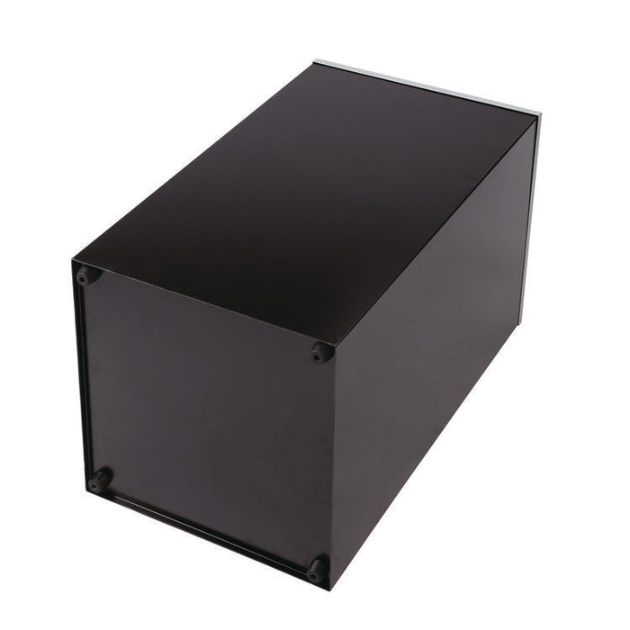 29 Gallon Trash/Recycling Cans, Steel, Black Can with Square Lid