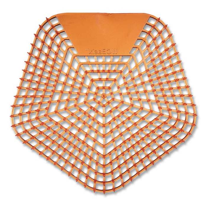 Anti-Splash Urinal Screen, Mango Mist Scent, Orange, 0.11 oz, 10/Box