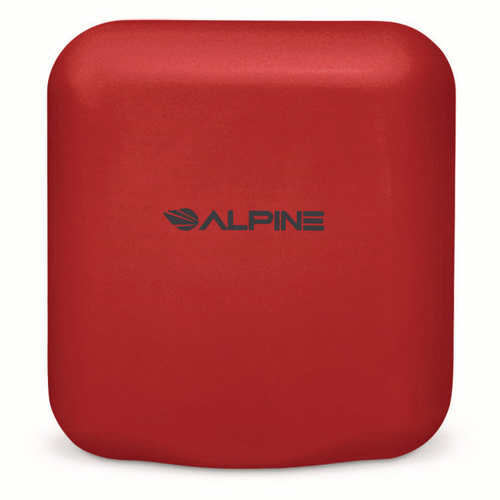 Hemlock Commercial Automatic 120V Hand Dryer, 6.68 x 11.41 x 12.31, Red
